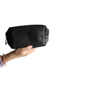 Chic Black Monochrome Cosmetic Bag